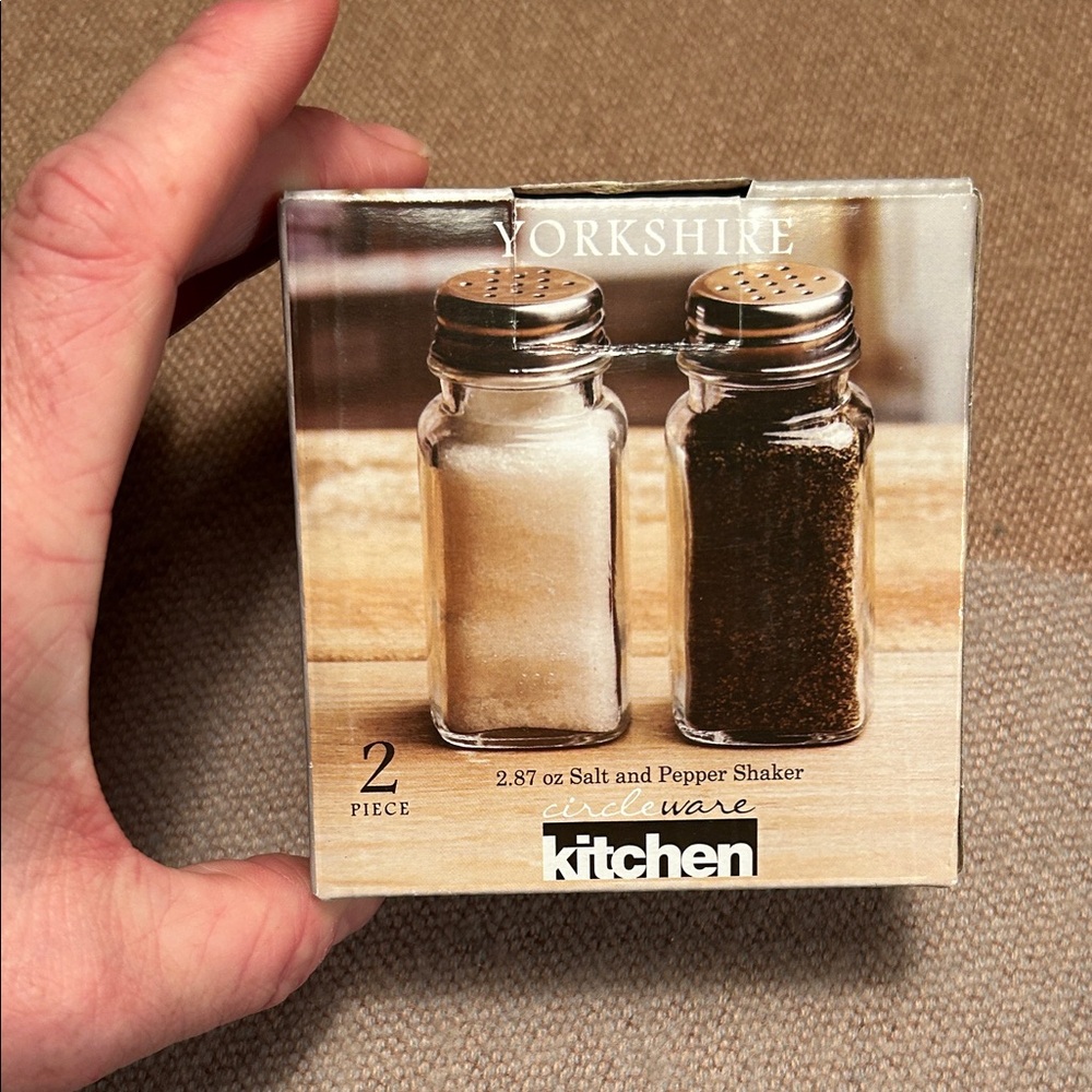 New Glass Salt & Pepper Shakers